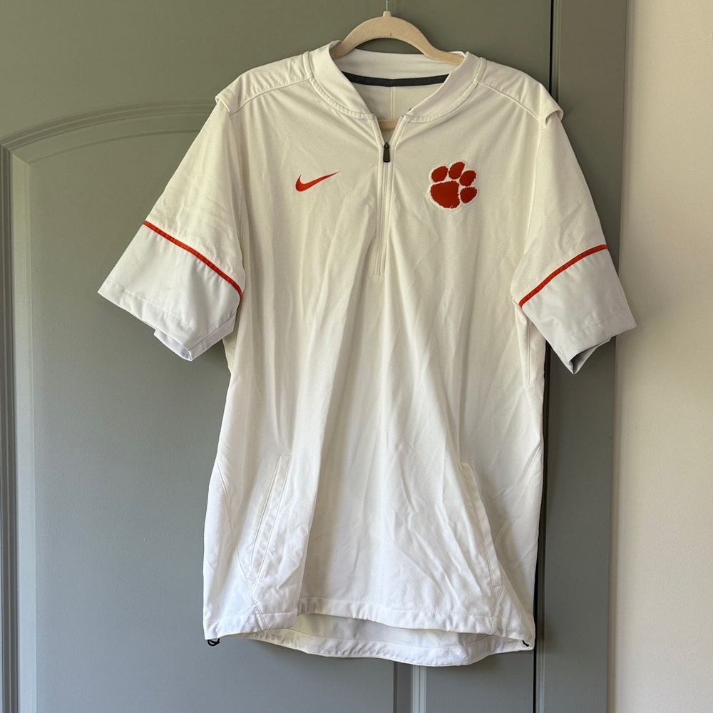 Nike Men's White Jersey with Red Details